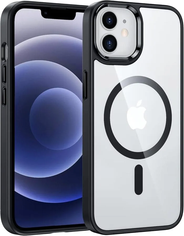 iPhone 12 Clear Case: Magnetic Charging Anti Yellowing Shockproof Magsafe Flexible Detail Design Gloss Layer Finish