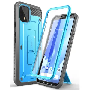 clean design Minimal Edge Google Pixel 4 Unicorn Beetle Pro Rugged Holster Case-Blue