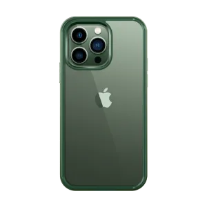 iPhone 13 Pro Max 6.7 inch Unicorn Beetle Edge Clear Bumper Case-Dark Green Light Design