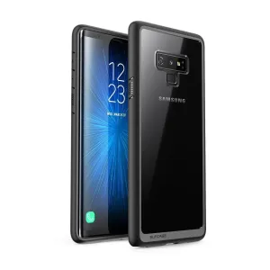 Galaxy Note9 Unicorn Beetle Style Slim Clear Case-Black Elegant Layer Texture Matte Detail