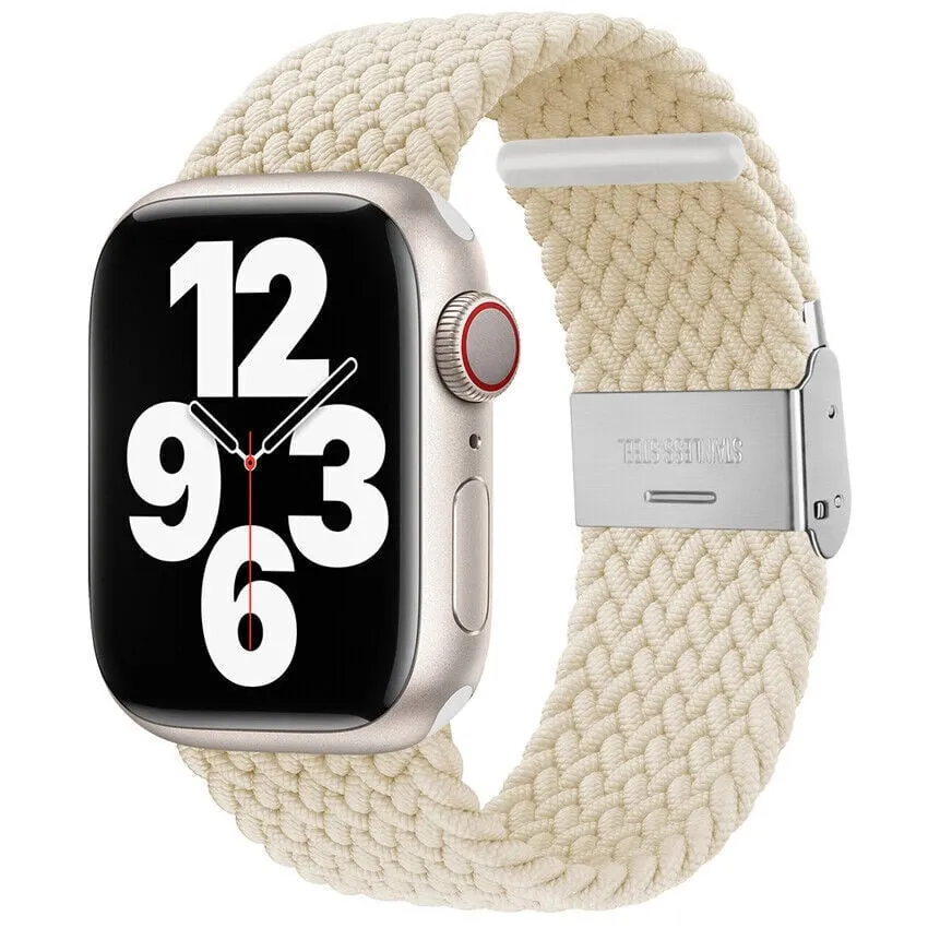 Apple Watch Braided Strap (Starlight) Travel Companion