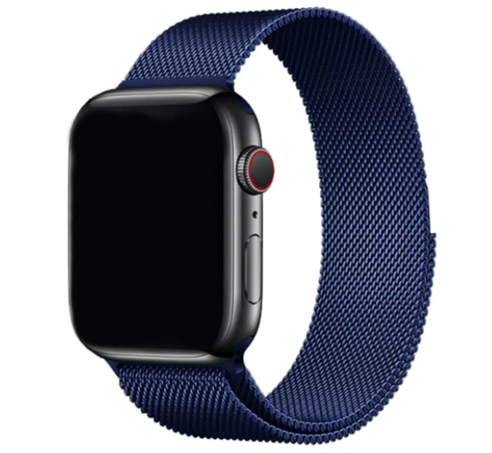 Apple Watch Milanese Strap (Blue) Outdoor Use