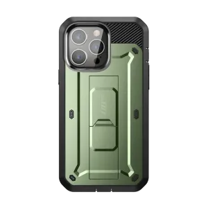 iPhone 13 Pro Max 6.7 inch Unicorn Beetle Pro Rugged Case-Dark Green Smooth Detail Durable Surface Design