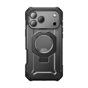 UB GRIP PRO Series iPhone 17 Pro MagSafe Phone Case with HD Tempered Glass - Black Office use Slim Profiled