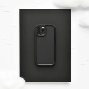 Cloud Soft NAKD Phone Case - Kohl Black Matte Layer Rugged Edge Texture
