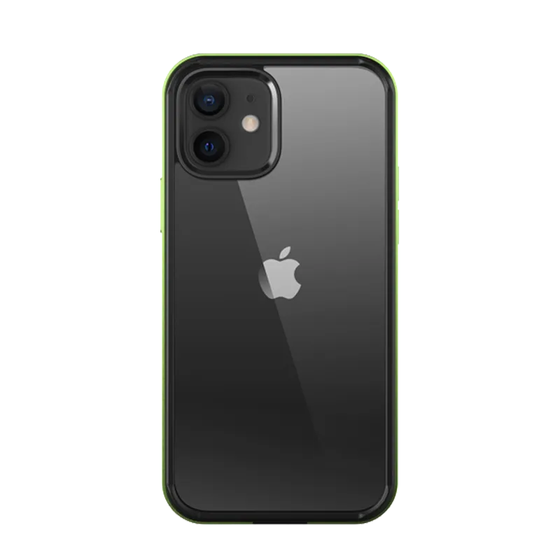 iPhone 11 6.1 inch Unicorn Beetle Edge Clear Bumper Case-Dark Green Flexible structure