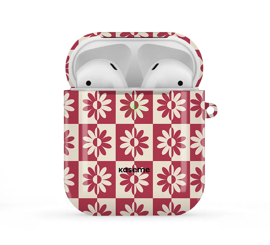 Soft Travel Case Snowdrop Red Airpods Case