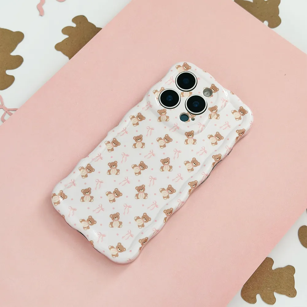 Wavy Phone Case - Thea Teddy Protective Build Texture
