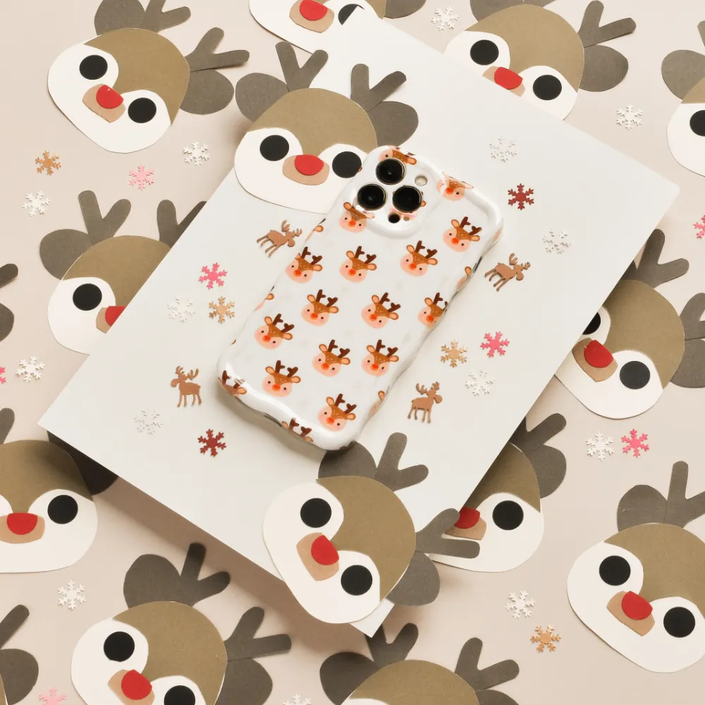 Wavy Phone Case - Ralphie Reindeer Soft Finish Flexible Pattern