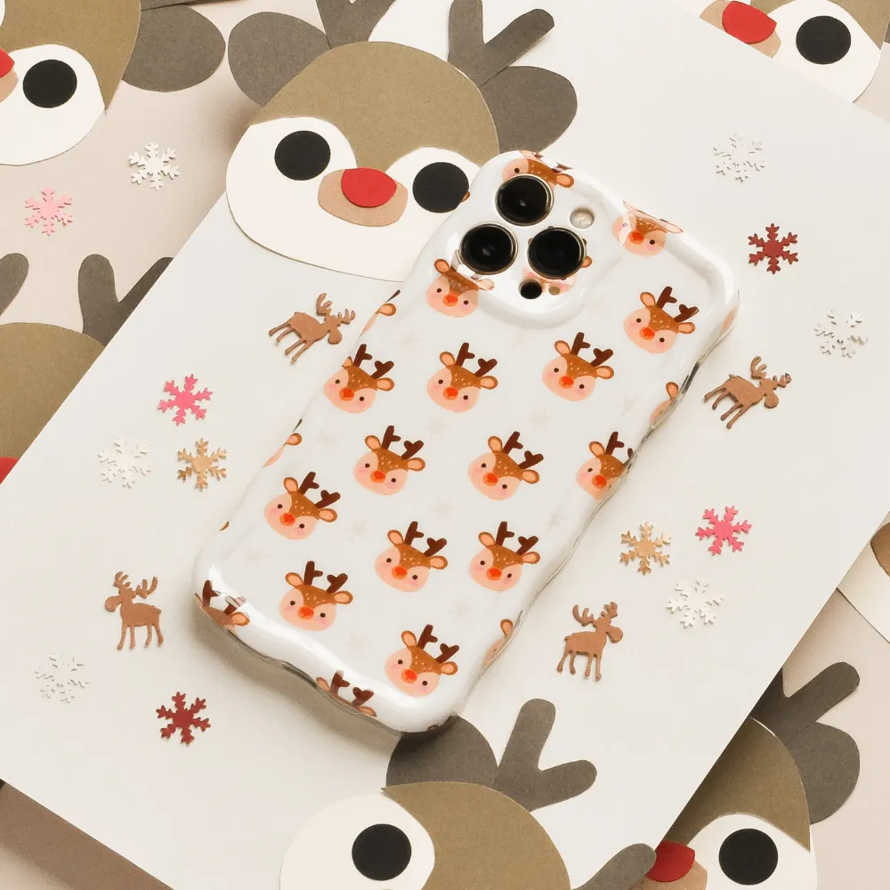 Wavy Phone Case - Ralphie Reindeer Modern Texture Build