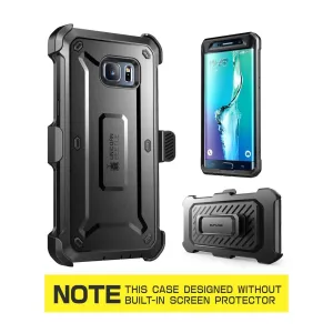 Smooth Edges Strong Frame Galaxy S6 Edge Plus Unicorn Beetle Pro Rugged Holster Case-Black