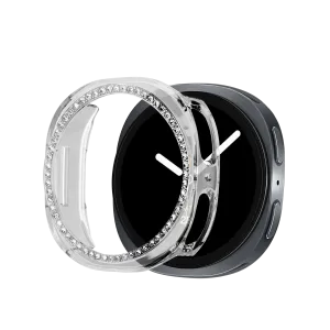Daily Guard Edge Cover Bandz Samsung Galaxy Watch 8 - 40mm Diamond PC Case (Transparent)