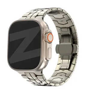 Urban Accessory Elegant Lightweight Look Bandz Apple Watch Titanium Strap 'Supreme' (Titanium)