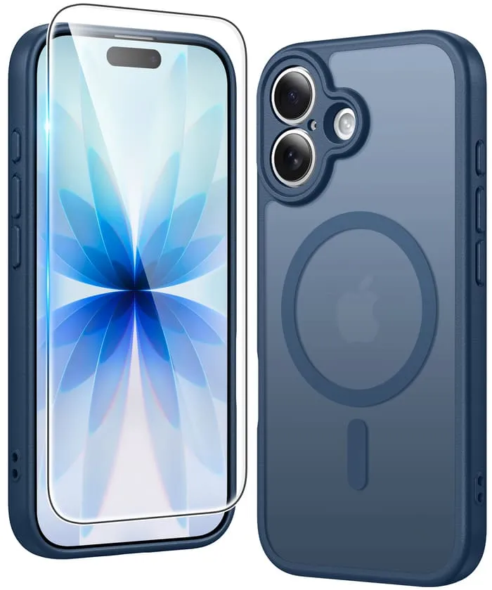 Modern Grip Texture Elegant Look FNTCASE for iPhone 17 Case: Strong Magnetic Translucent Matte Slim Shockproof Protective Drop Full Protection Phone Cover