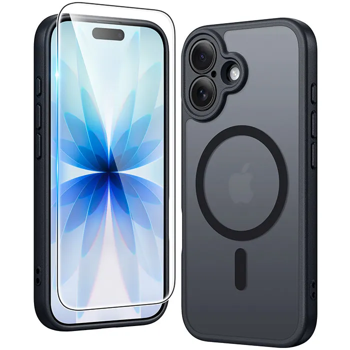 Compact Structure Everyday Accessory FNTCASE for iPhone 17 Case: Strong Magnetic Translucent Matte Slim Shockproof Protective Drop Full Protection Phone Cover