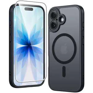 Compact Structure Everyday Accessory FNTCASE for iPhone 17 Case: Strong Magnetic Translucent Matte Slim Shockproof Protective Drop Full Protection Phone Cover
