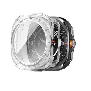 Travel Armor Men??s Armor Bandz Samsung Galaxy Watch Ultra PC Case with Glass (Transparent)