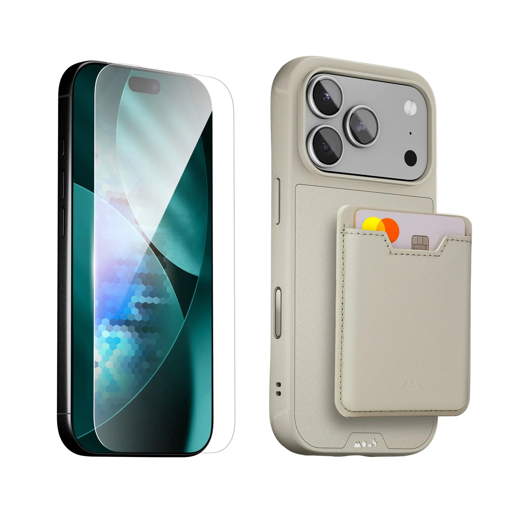Office Screen Stone Protective Case, Screen Protector and Card Wallet - iPhone Starter Kit