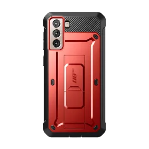 Galaxy S22 Unicorn Beetle PRO Rugged Case-Metallic Red Printed Graphic