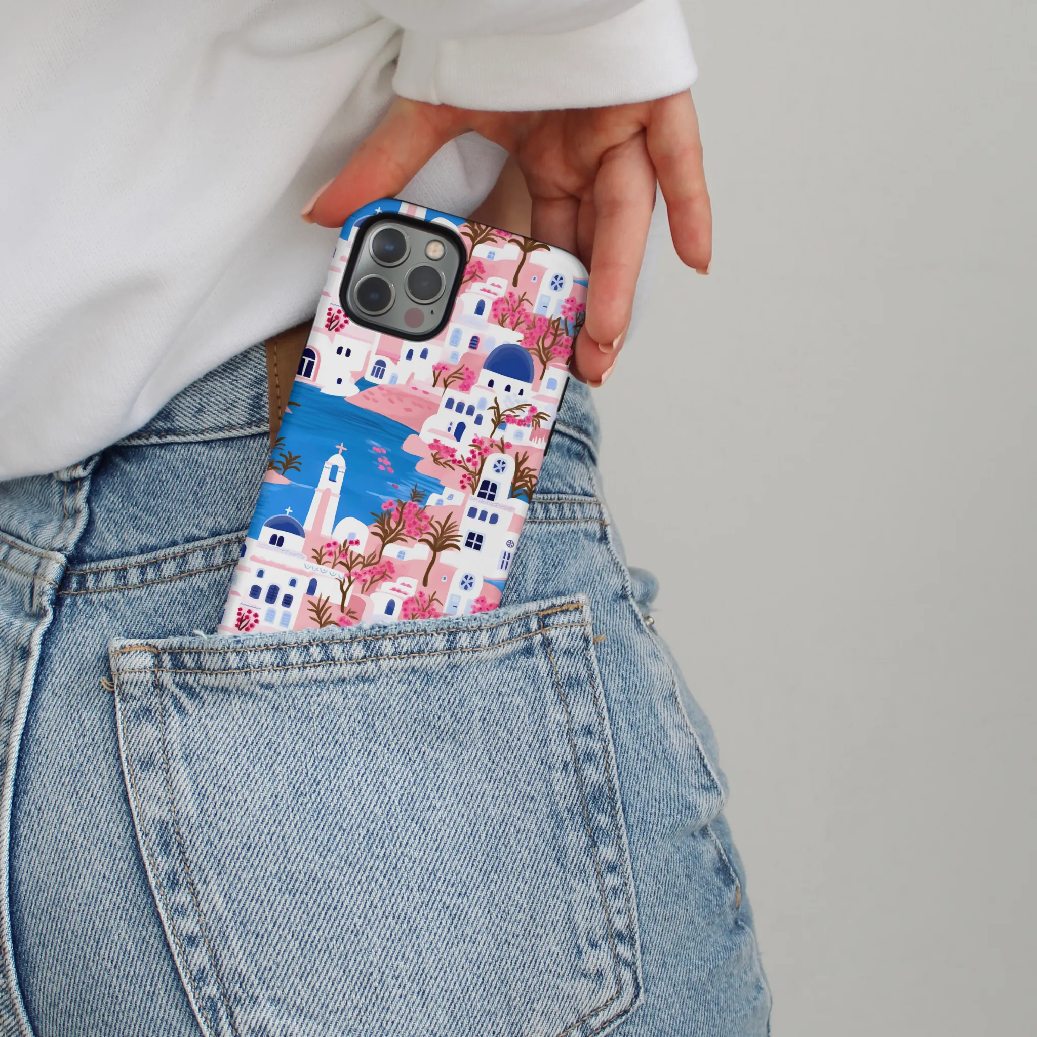 Classic Look Subtle Touch Tough Phone Case - Mykonos Dreams