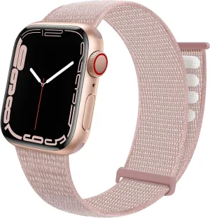 Apple Watch Nylon Loop Strap (Light Pink) Office Style Premium Motion Gear
