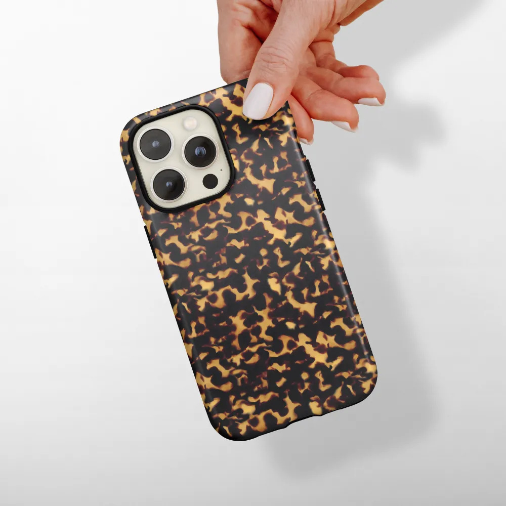 Tough Phone Case - Chic Tortoiseshell Sleek Surface Simple Texture