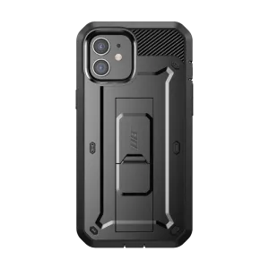 iPhone 12 6.1 inch Unicorn Beetle Pro Rugged Case-Black Smooth Pattern Design