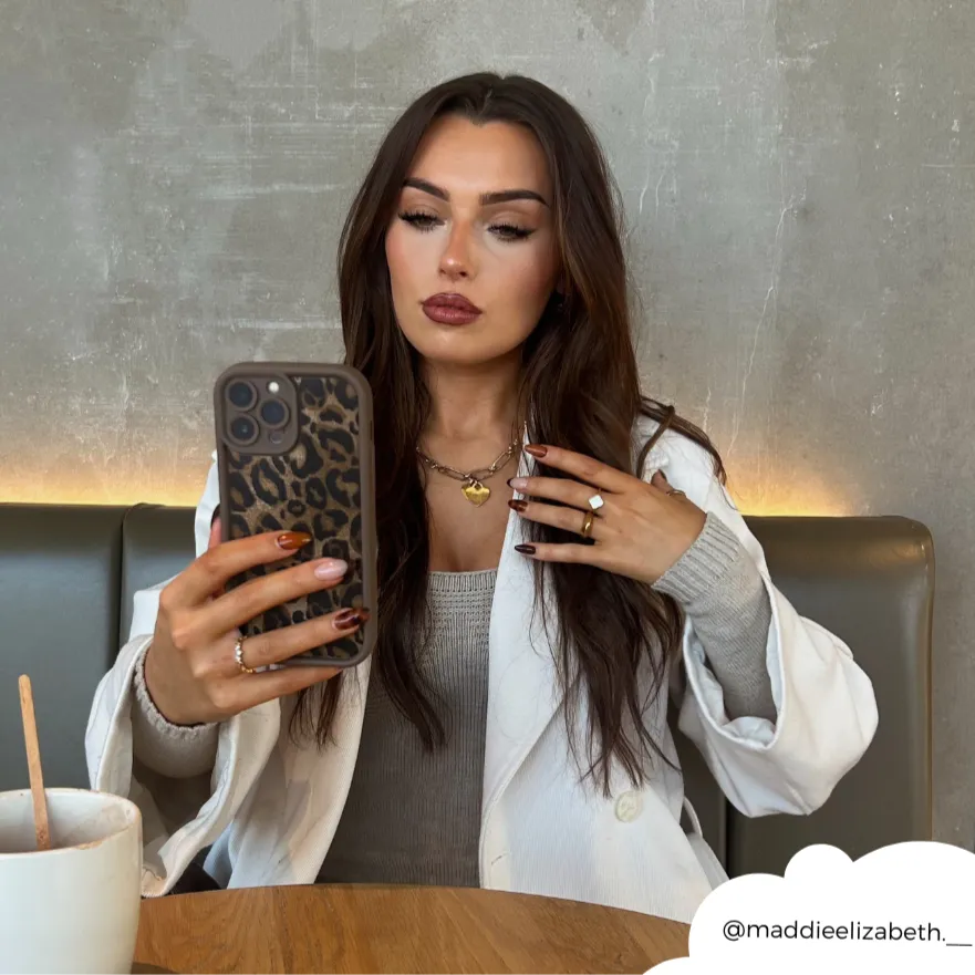 Matte Edge Comfort Fit Edge Mocha Leopard Phone Case