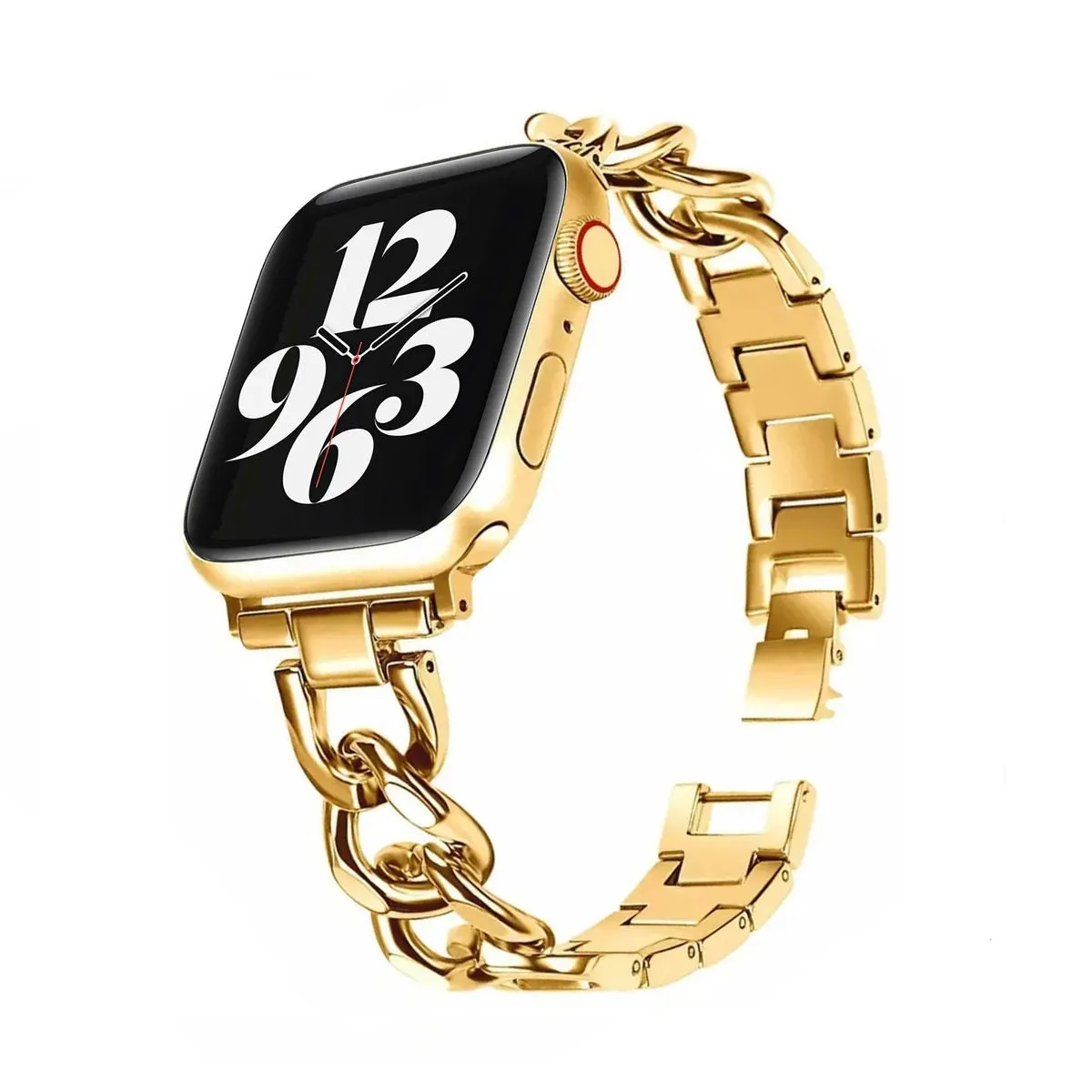 Apple Watch Steel Chain Strap (Gold) Breathable wear Trendy Choice
