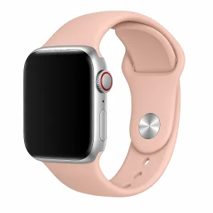 Smooth Fit Flexible Adjustment Apple Watch Silicone Strap (Baby Pink)