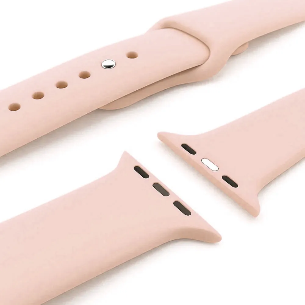 Soft Comfort Option Apple Watch Silicone Strap (Soft Pink)