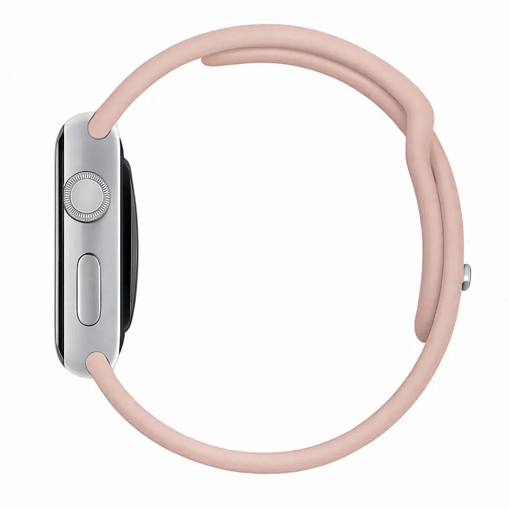 Apple Watch Silicone Strap (Soft Pink) Everyday Comfort Wear