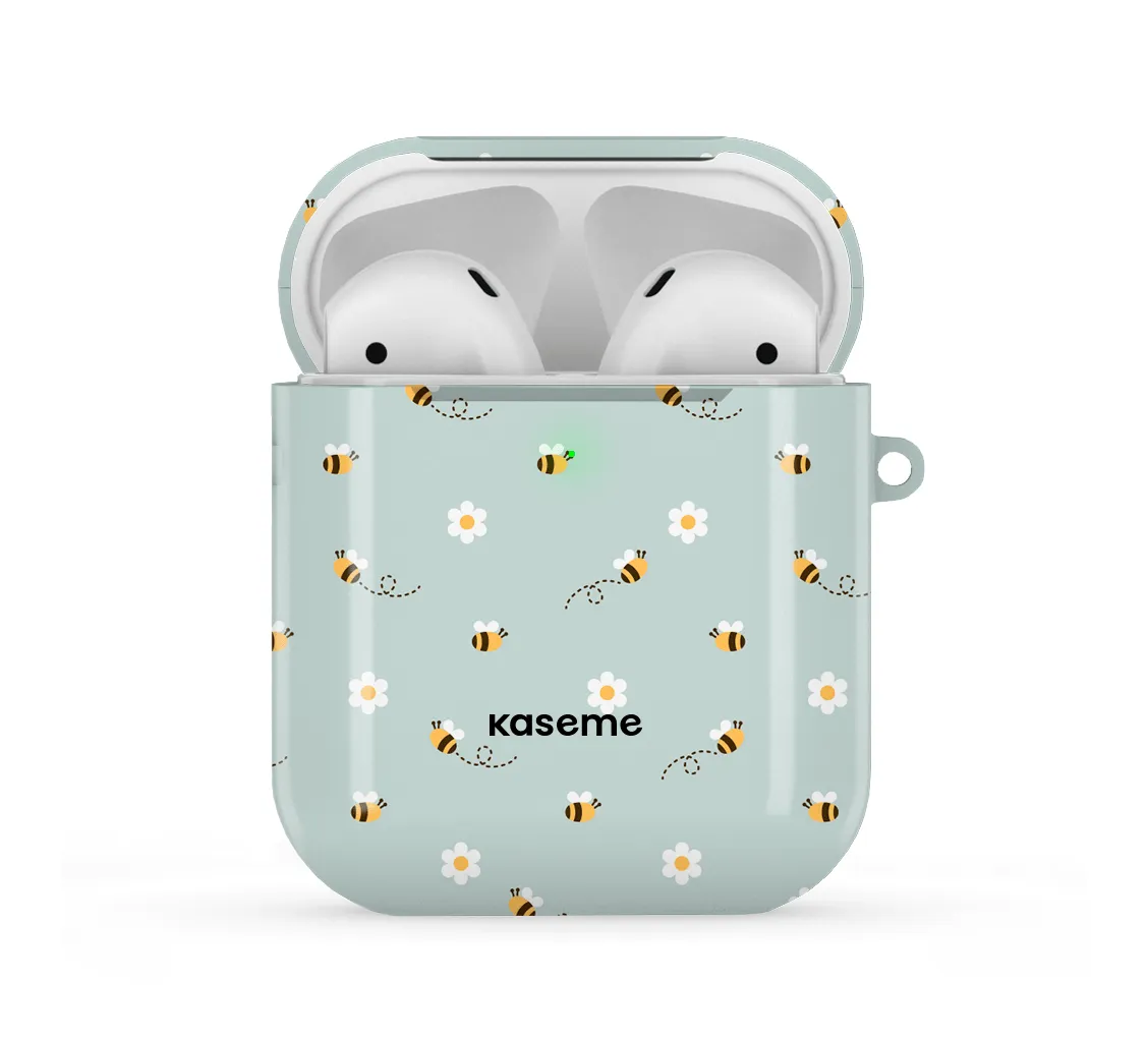 Abigail blue AirPods Case fashion lightweight portable silicone protector Smooth Grip Finish