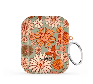 Wireless Charging Protector soft touch leather protector Betty Green AirPods Case