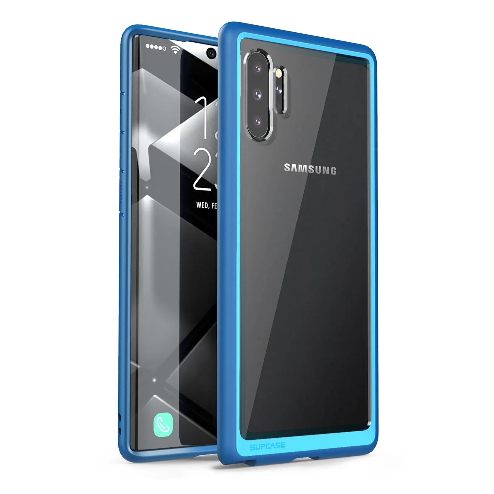 Smooth Surface Galaxy Note10 Plus / Note10 Plus 5G Unicorn Beetle Style Slim Clear Case-Navy