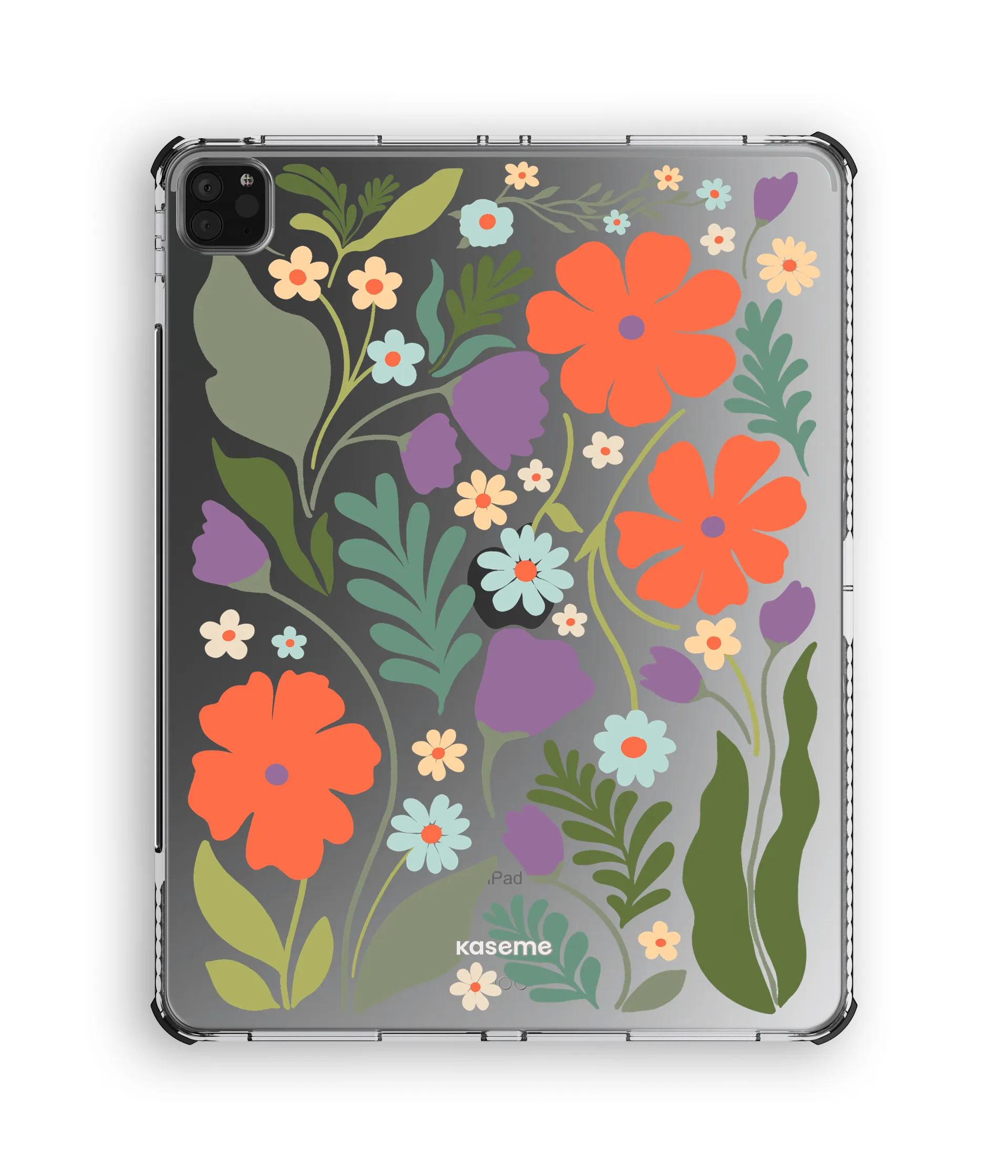 Boho Blooms iPad Clear Case Travel Storage soft silicone pad case