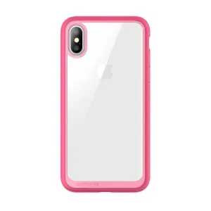 iPhone XS Max Unicorn Beetle Style Slim Clear Case-Pink Flexible Design Raised Bezels