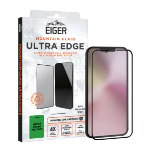 Screen Coverage Eiger Mountain Glass Ultra EDGE Screen Protector for Apple iPhone 16e/ 14/ 13