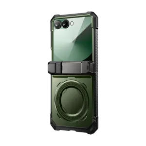 Galaxy Z Flip7 UB Grip Magsafe Phone Case-Dark Green Matte Surface Design