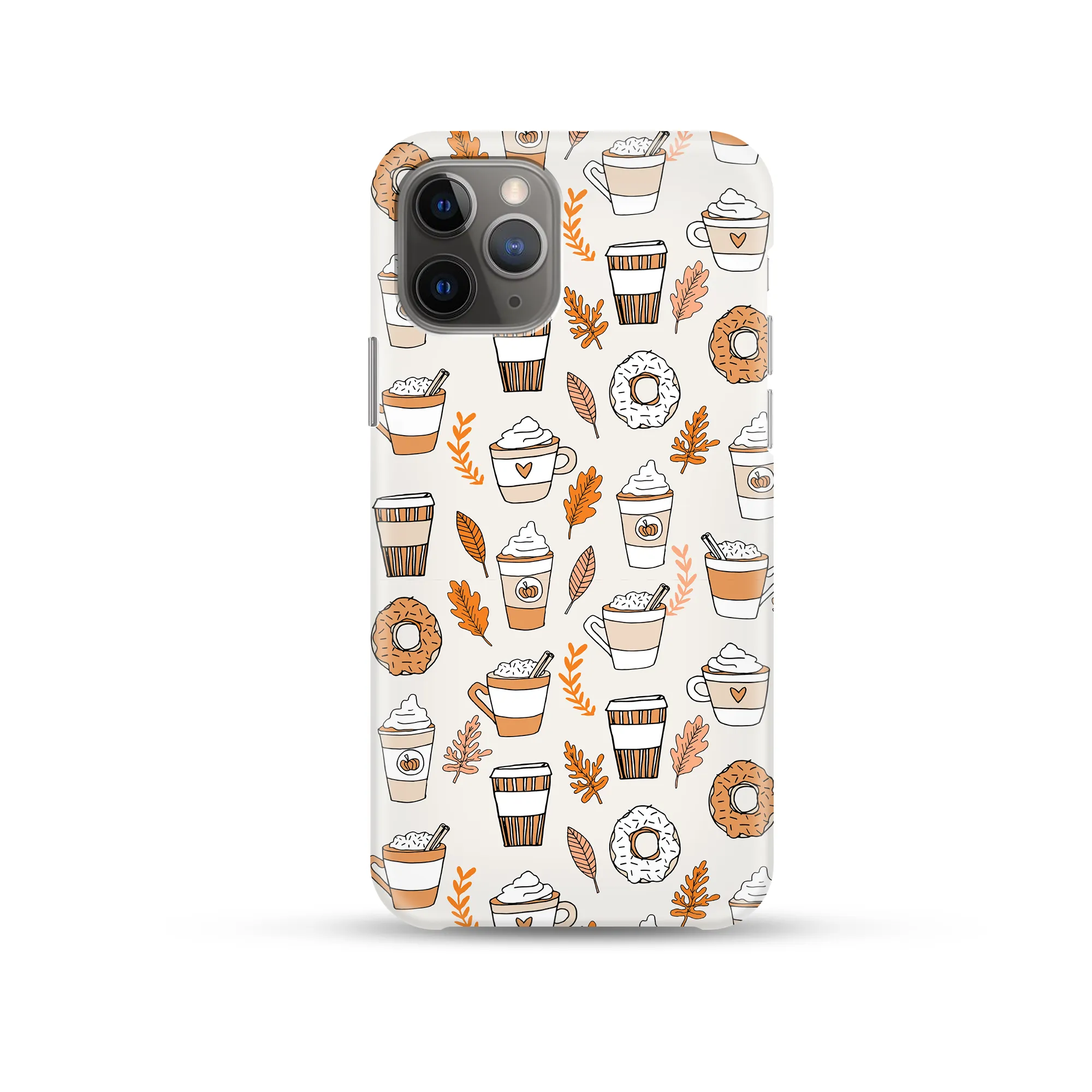 Autumn Spiced Latte Phone Case Soft Finish Layer