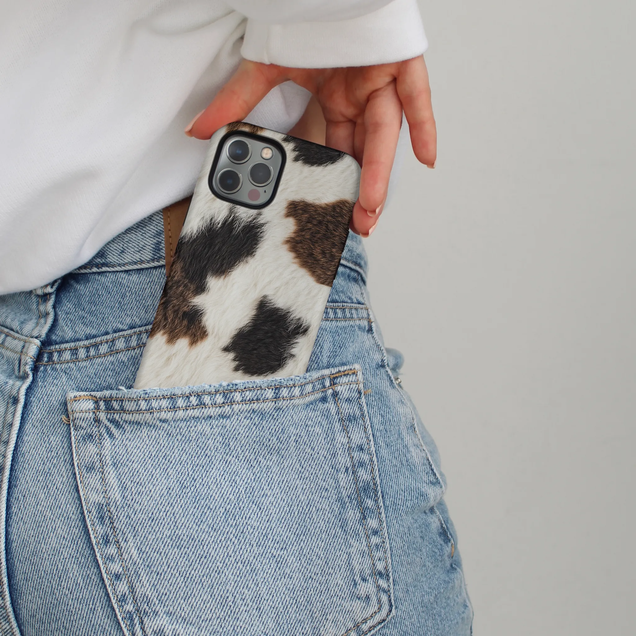 Tough Phone Case - Country Calf Smooth Look Texture