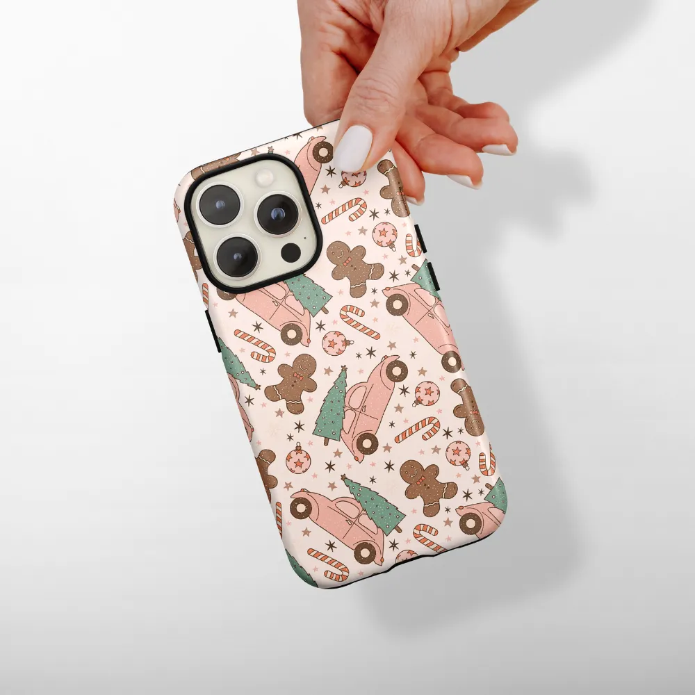 Modern Minimalism Tough Phone Case - Driving Home For Christmas