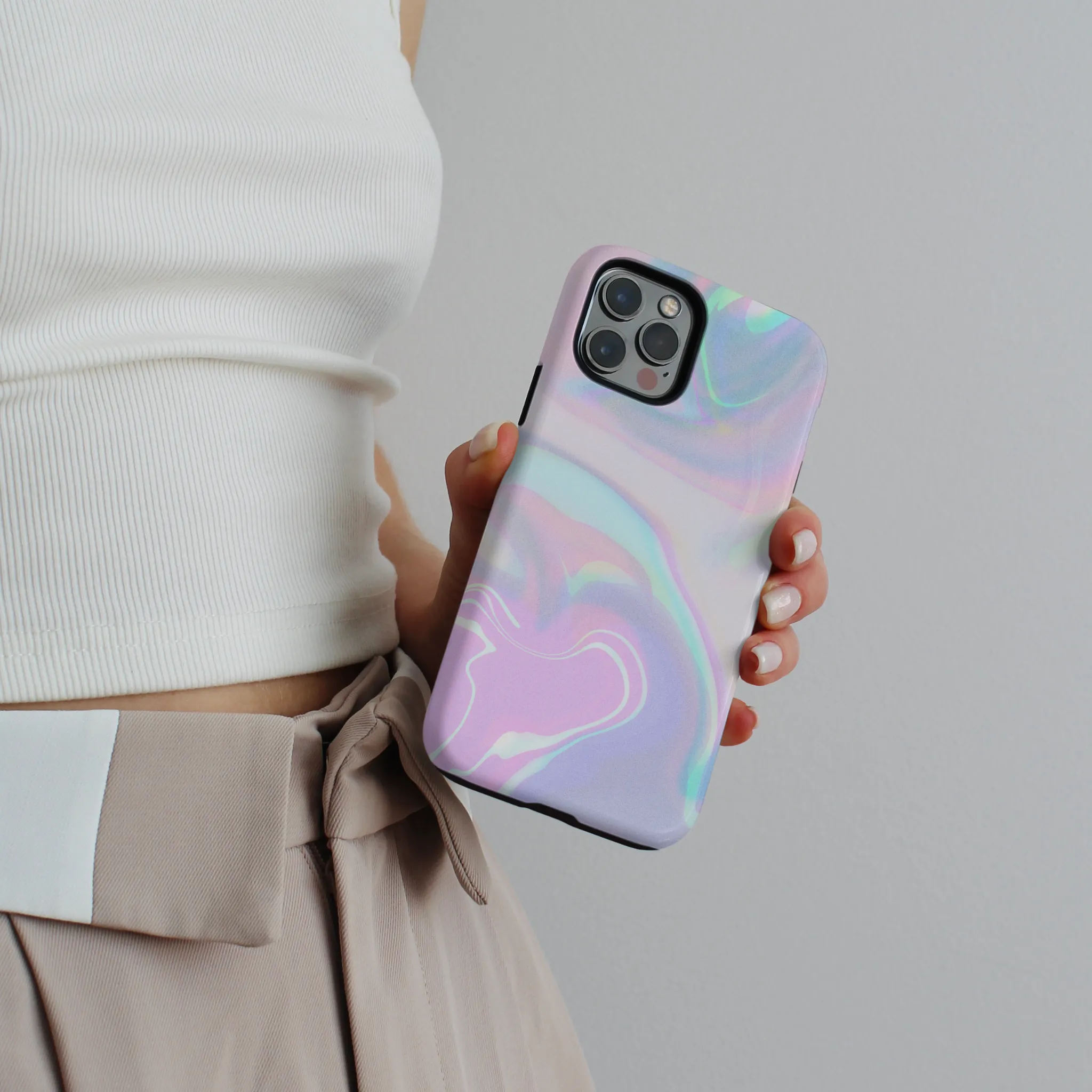 Matte Texture Surface Gift Choice Tough Phone Case - Holo Bubble