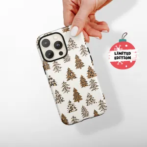 Tough Phone Case - Leopard Trees Smooth Edge Design