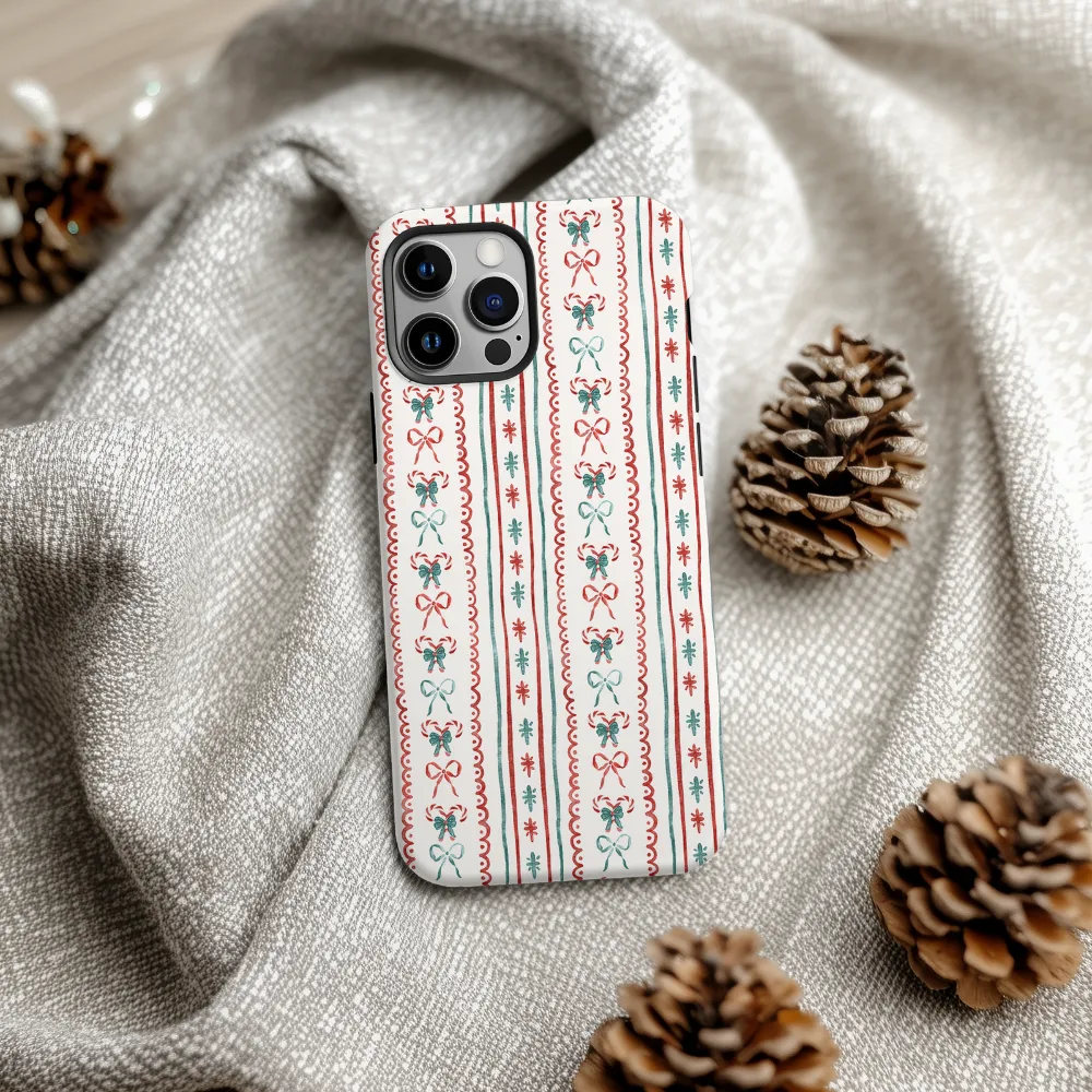 Slim Texture Tough Phone Case - Let It Bow