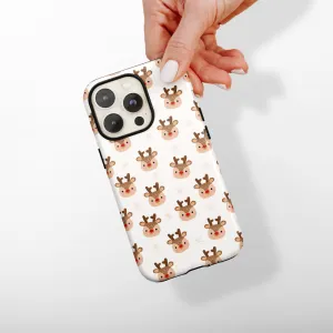 Gloss Layer Minimal Texture Tough Phone Case - Ralphie Reindeer