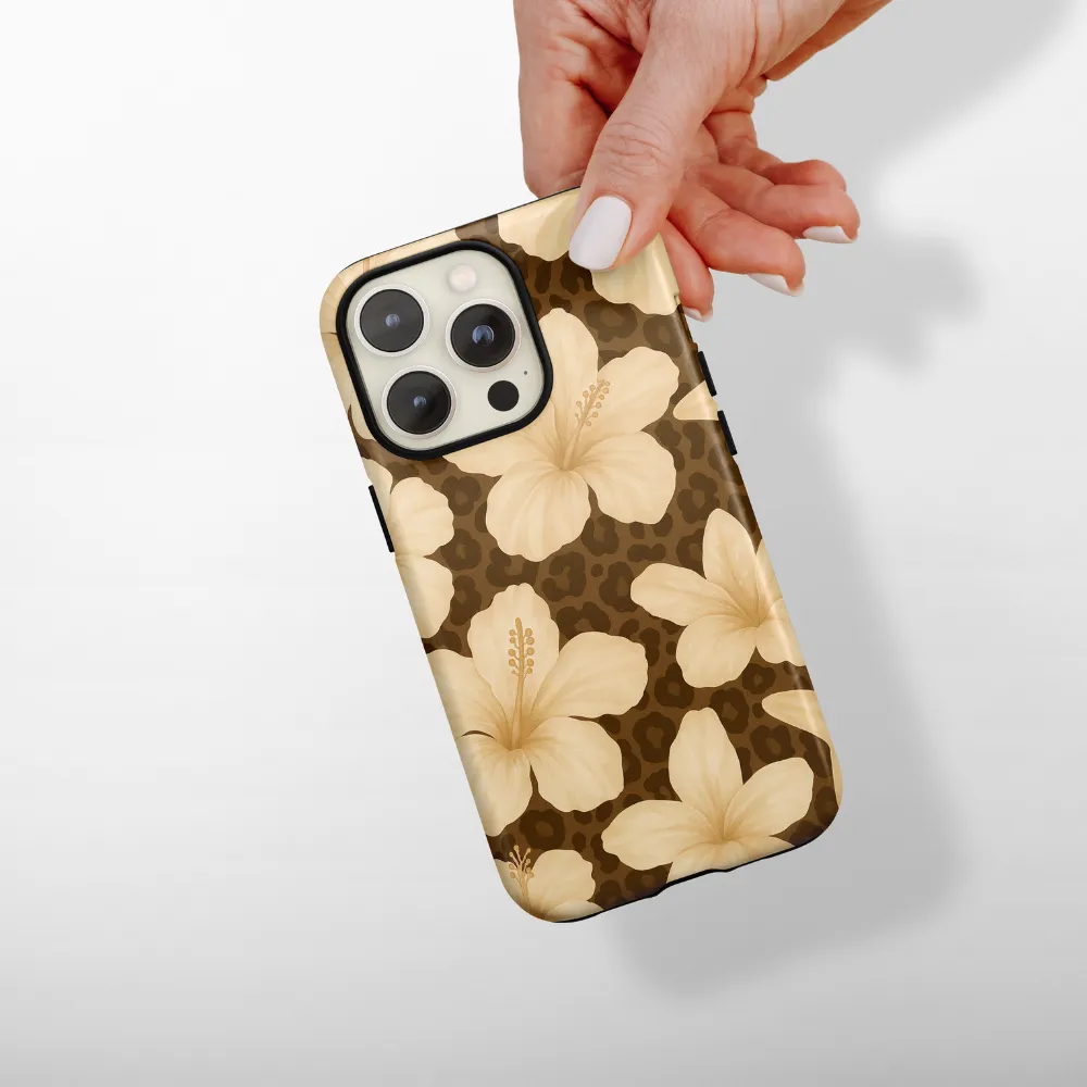 Compact Shape Tough Phone Case - Safari Bloom