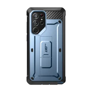 Rugged Design Portable Grip Galaxy S22 Ultra Unicorn Beetle PRO Rugged Case-Metallic Blue