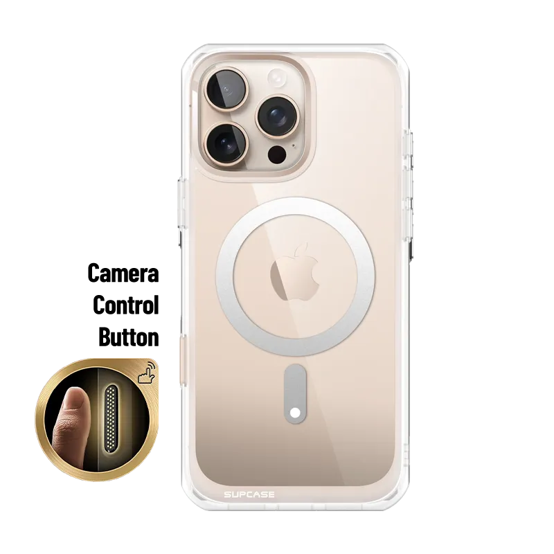 Creative Artwork iPhone 16 Pro Max 6.9 inch Unicorn Beetle MAG Slim Clear MagSafe Camera Control Button Case-Clear