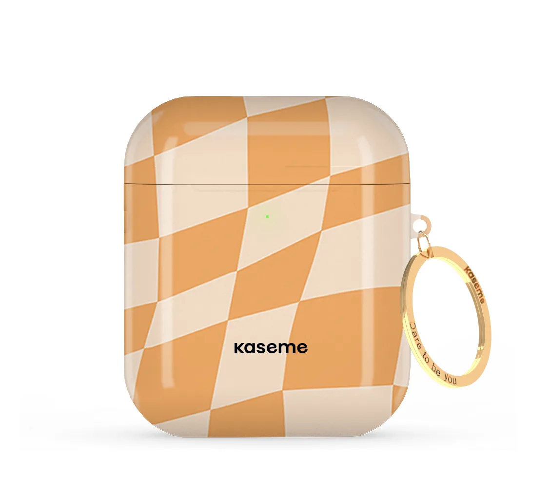 anti scratch airpods shell Minimal Portable Organizer Phoenix orange AirPods Case